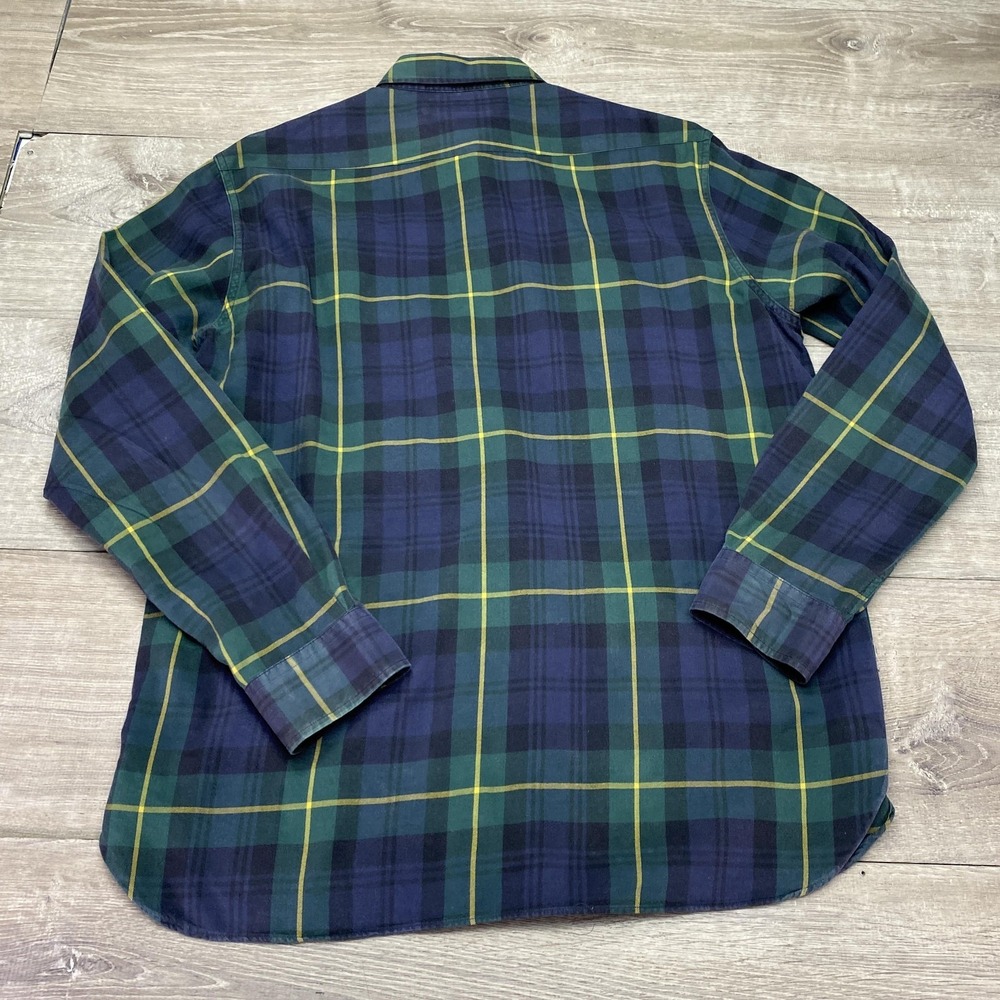 Polo by Ralph Lauren Green Navy Plaid Button-Down Shirt - Picture 5 of 9